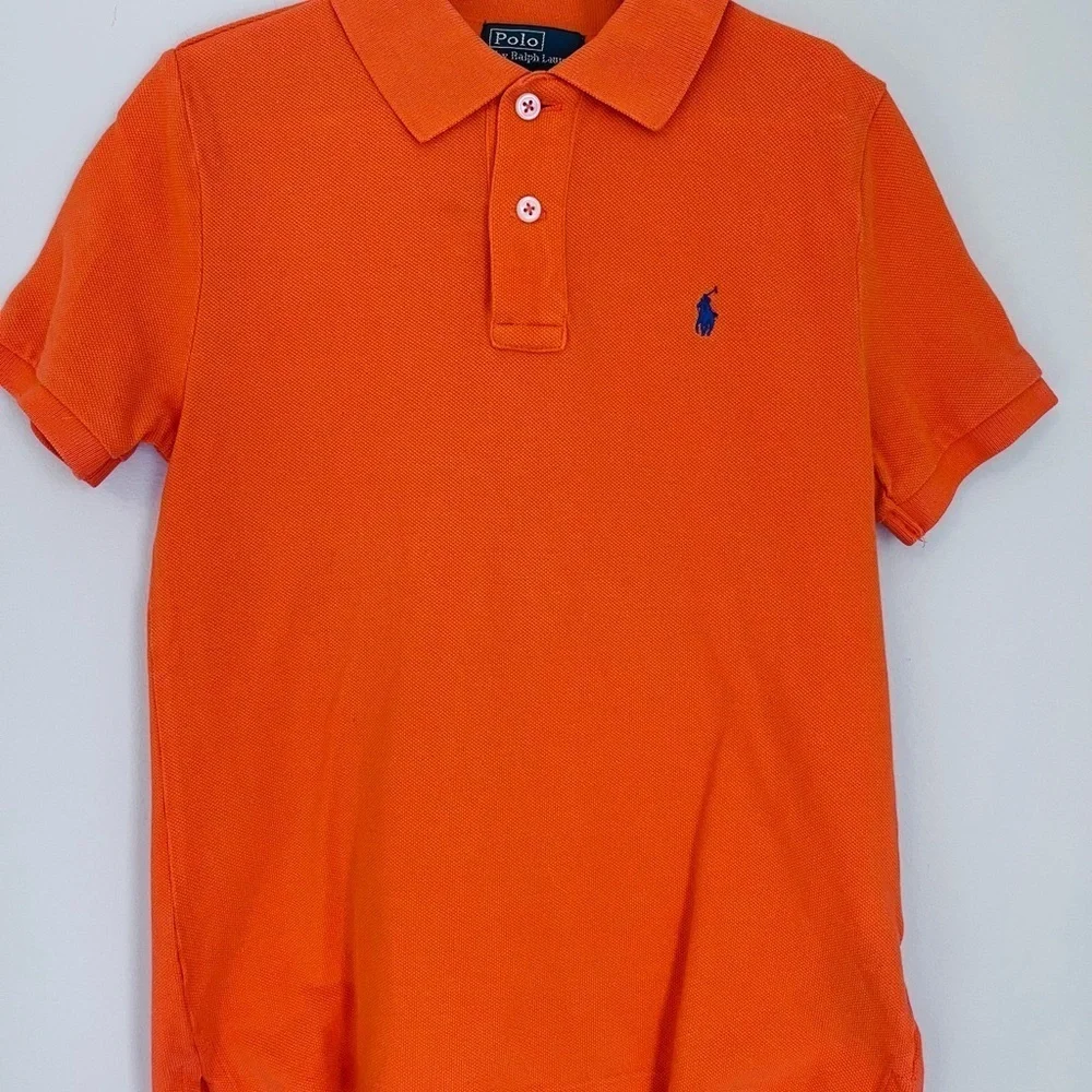 Ralph Lauren Orange Polo Shirt Classic Design